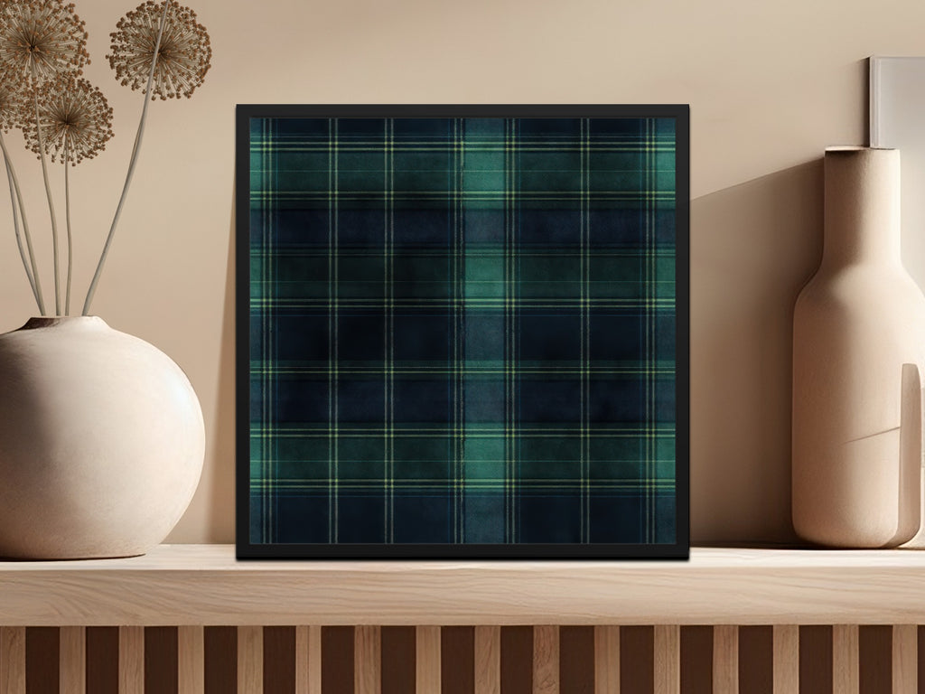 Black and Green Tartan Seamless Digital - Moore and Mountain