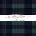 Black and Green Tartan Seamless Digital - Moore and Mountain
