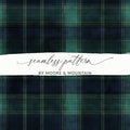 Black and Green Tartan Seamless Digital - Moore and Mountain