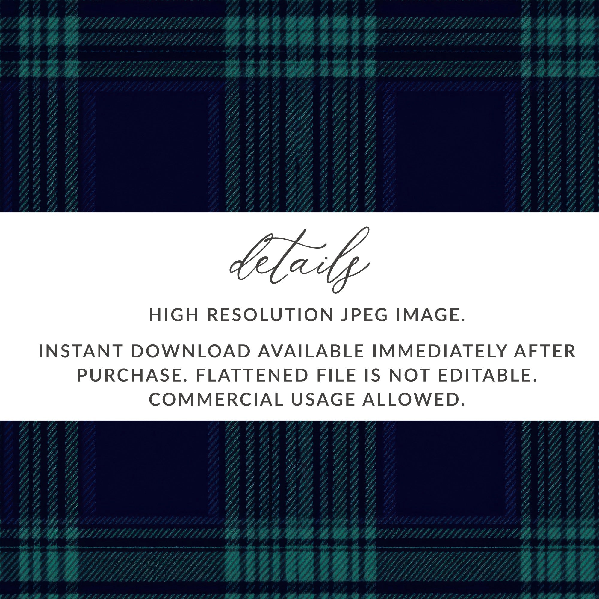 Black and Green Tartan Seamless Pattern Digital - Moore and Mountain