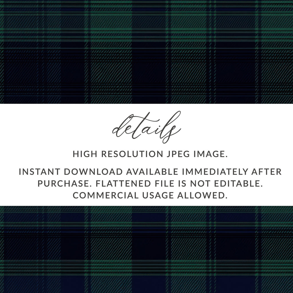 Black and Green Tartan Seamless Pattern Digital - Moore and Mountain