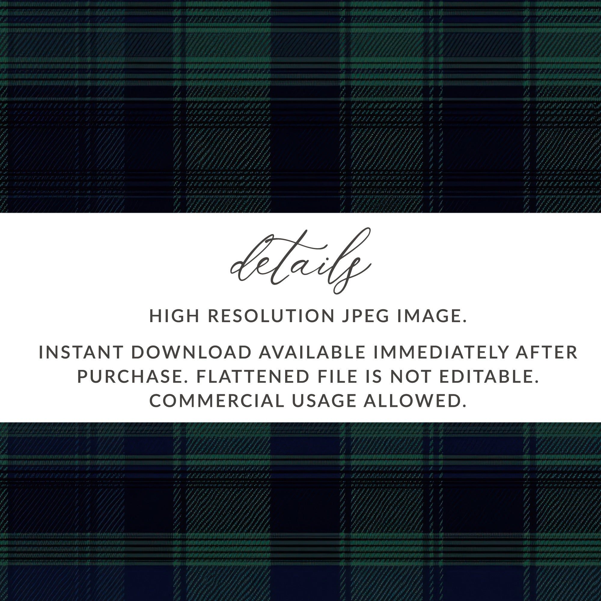 Black and Green Tartan Seamless Pattern Digital - Moore and Mountain