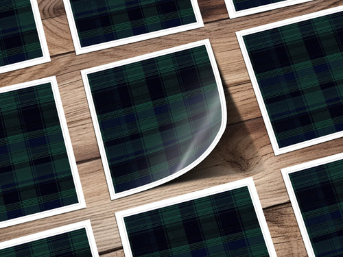 Black and Green Tartan Seamless Pattern Digital - Moore and Mountain