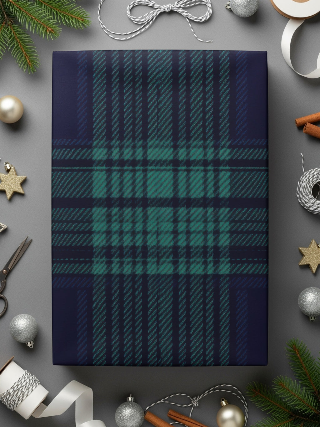 Black and Green Tartan Seamless Pattern Digital - Moore and Mountain