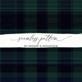 Black and Green Tartan Seamless Pattern Digital - Moore and Mountain