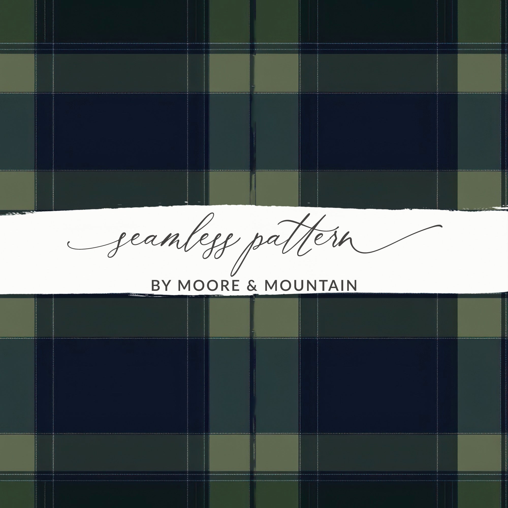 Black and Green Tartan Seamless - Moore and Mountain