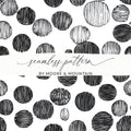 Black and White Abstract Doodle Digital Print, Geometric Circles Pattern Art, Modern Wall Decor, Printable Art, Instant Download - Moore and Mountain