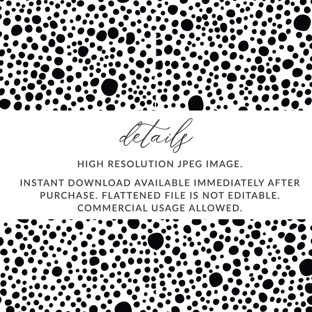 Black and White Abstract Doodle Modern Circles Pattern Simple - Moore and Mountain