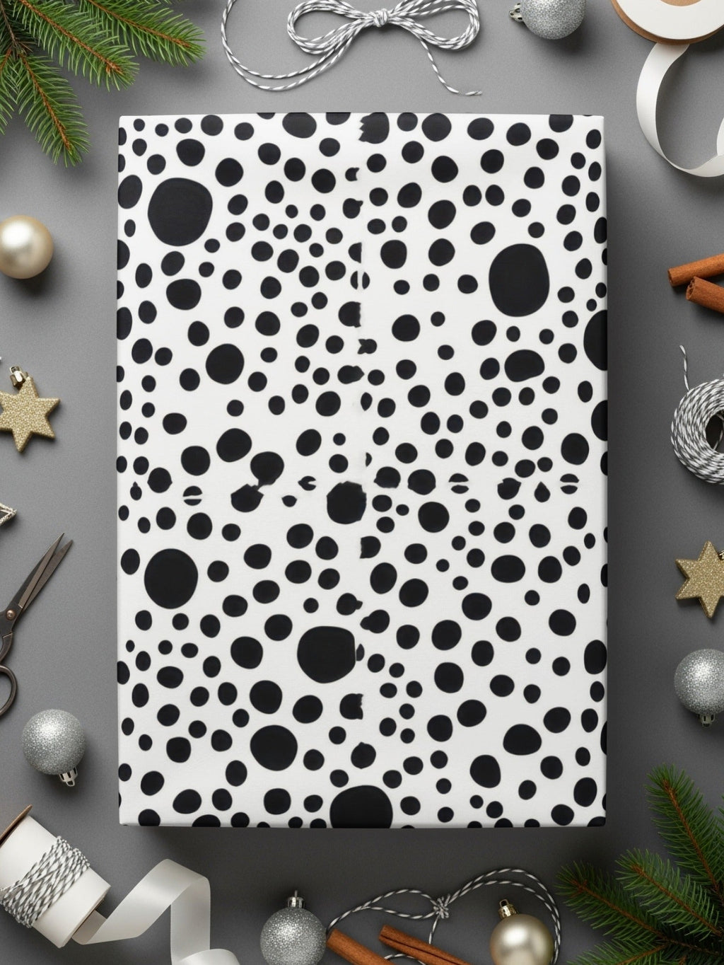 Black and White Abstract Doodle Modern Circles Pattern Simple - Moore and Mountain