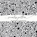 Black and White Abstract Doodle Modern Circles Pattern Simple - Moore and Mountain