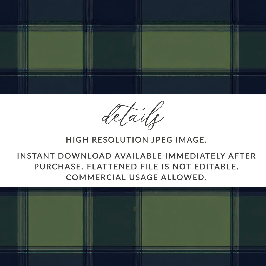 Blue And Green Minimalist Scottish Plaid Seamless Pattern - Moore and Mountain