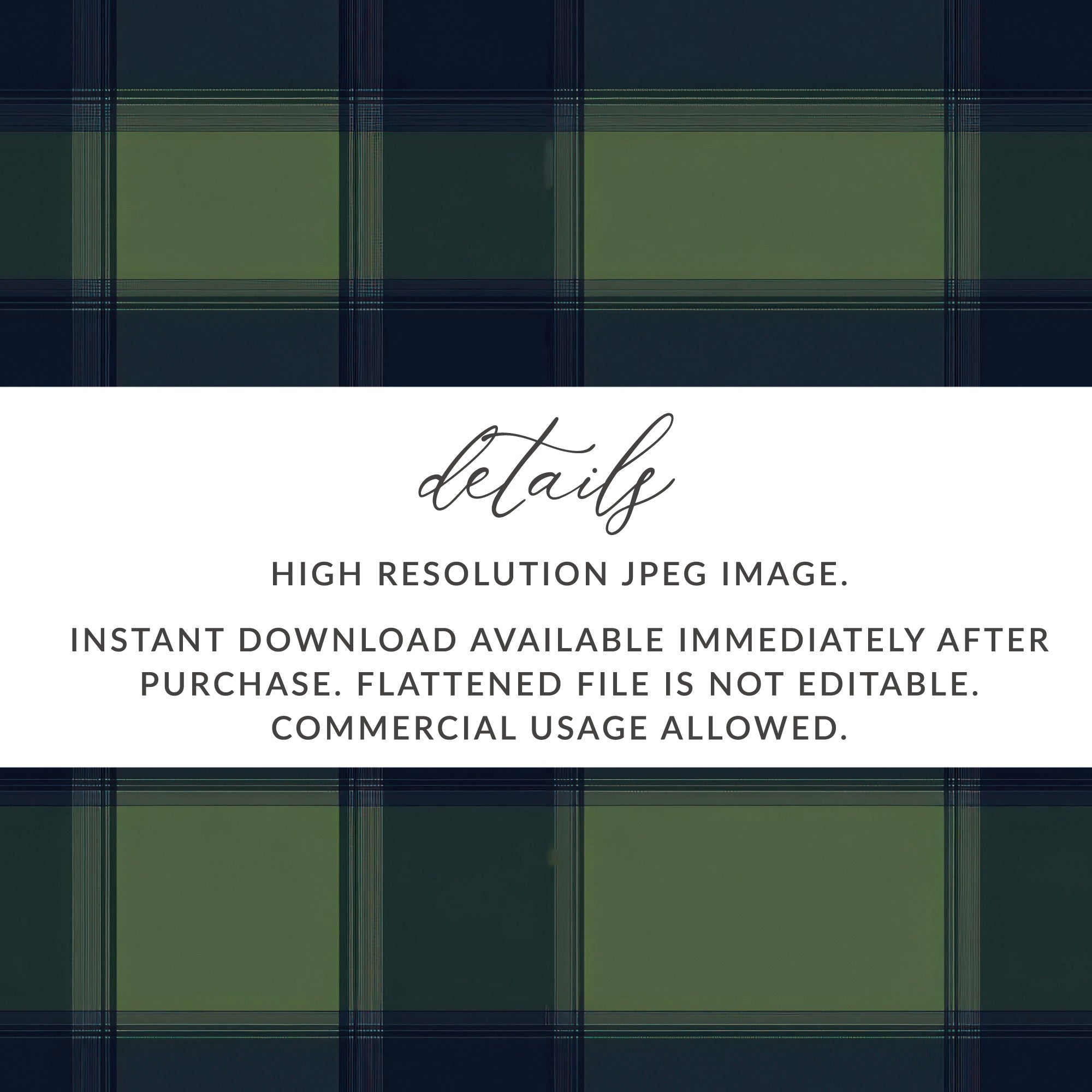 Blue And Green Minimalist Scottish Plaid Seamless Pattern - Moore and Mountain