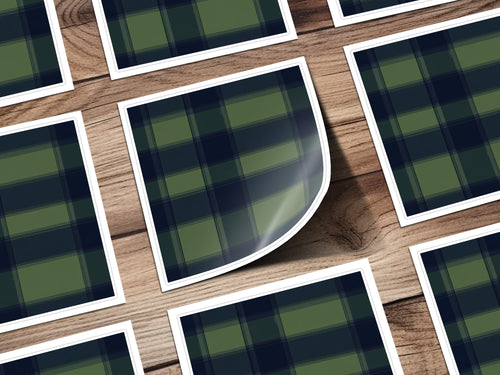 Blue And Green Minimalist Scottish Plaid Seamless Pattern - Moore and Mountain