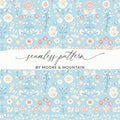 Blue Floral Digital Paper, Pastel Flower Pattern, Seamless Design, Spring Botanical Print, Cute Girly Background, Scrapbook Paper, Fabric - Moore and Mountain