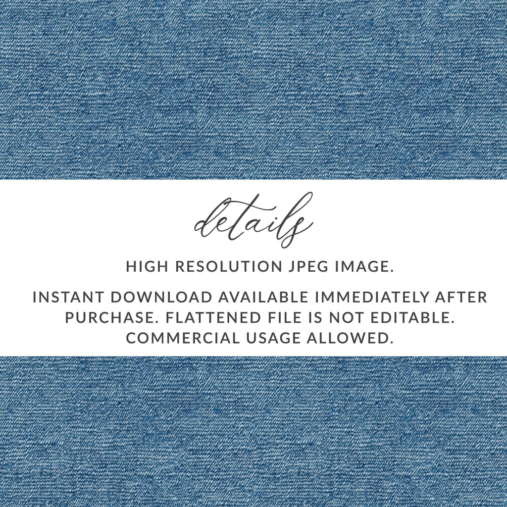 Blue Jeans Texture High Resolution Seamless Denim JPEG - Moore and Mountain