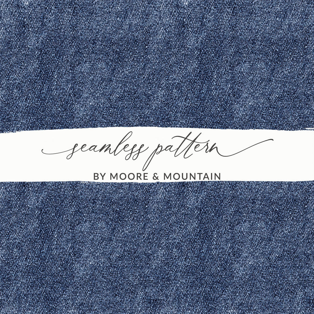 Blue Jeans Texture Seamless Denim Digital - Moore and Mountain