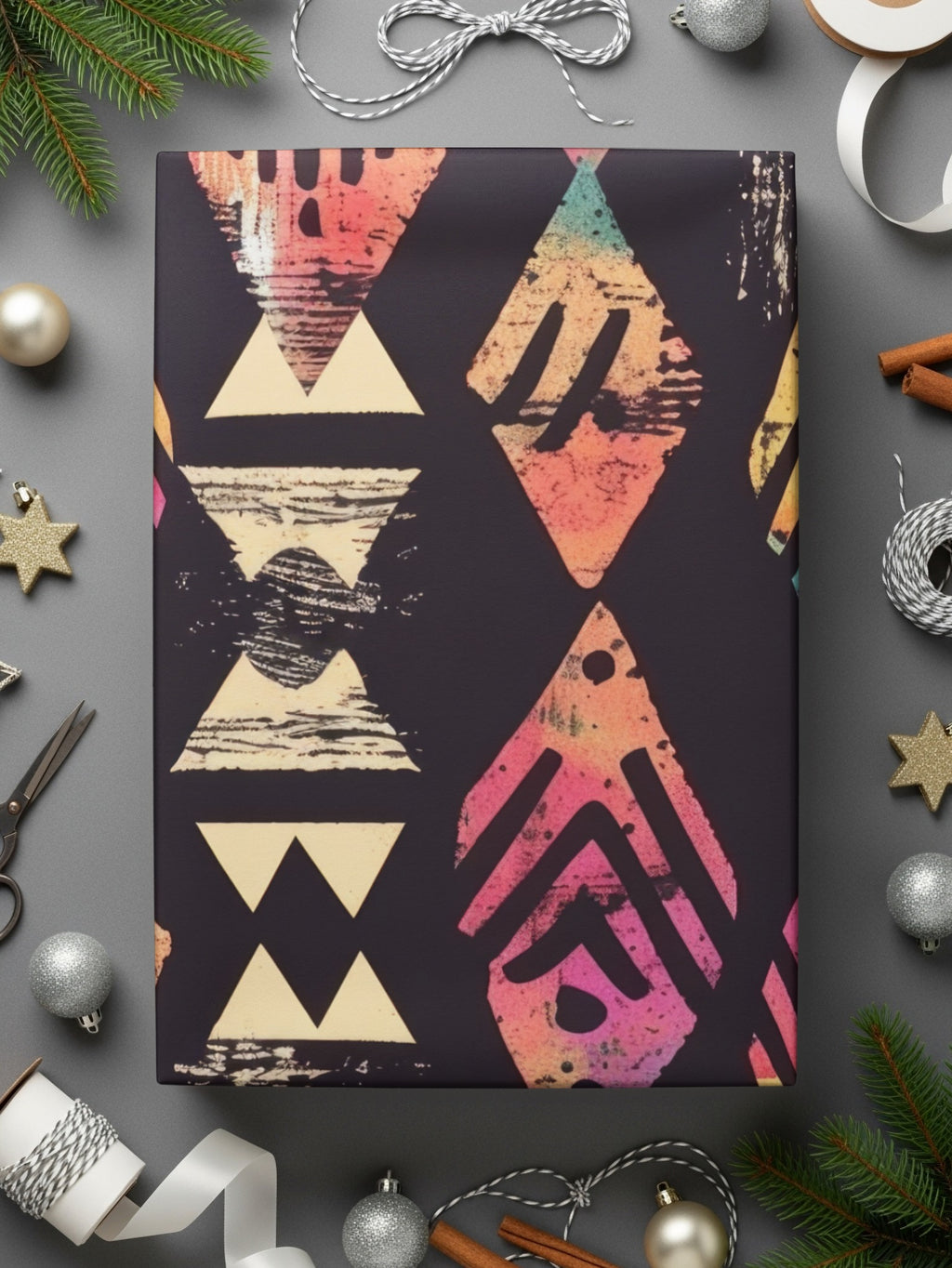 Abstract Geometric Colorful Pattern Wrapping Paper