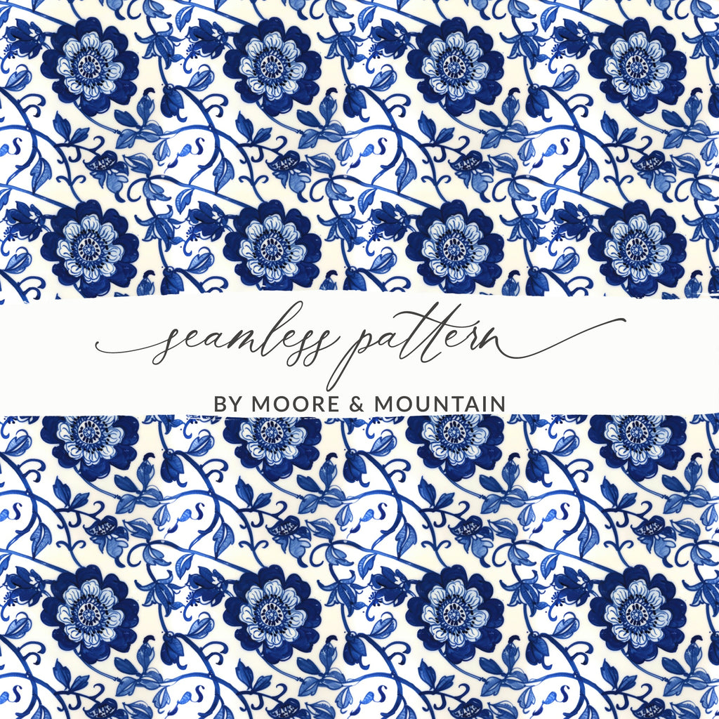Floral Seamless Pattern by Moore & Mountain Design
