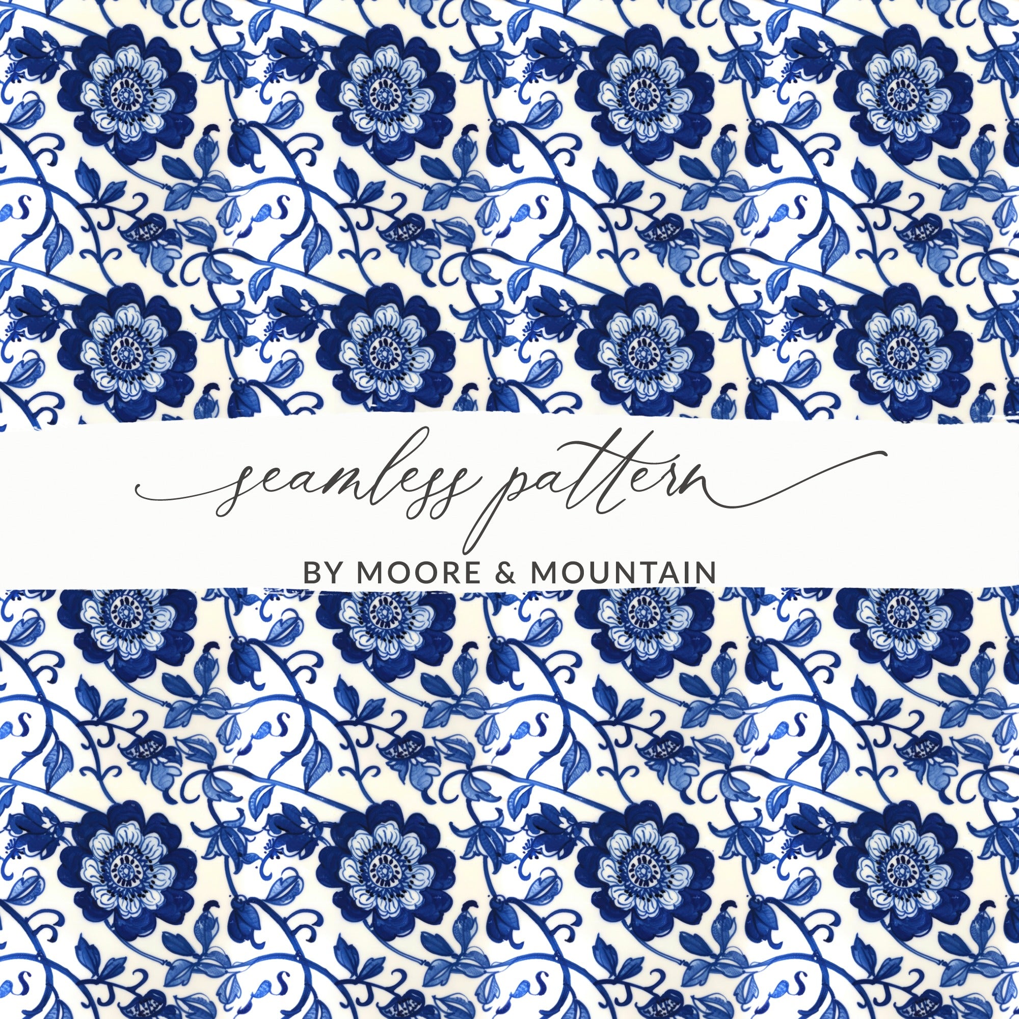 Floral Seamless Pattern by Moore & Mountain Design