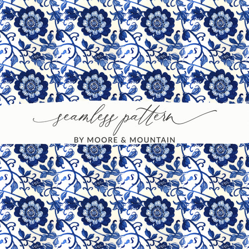 Floral Seamless Pattern by Moore & Mountain Design