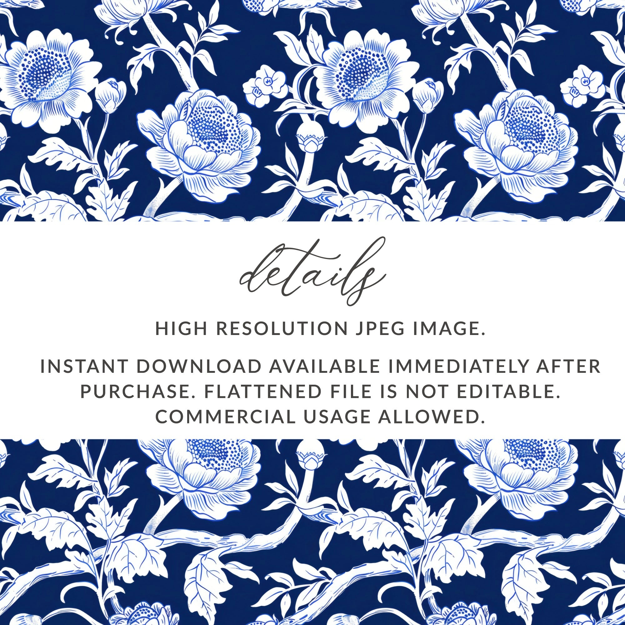 High Resolution Blue Flower Illustration Background
