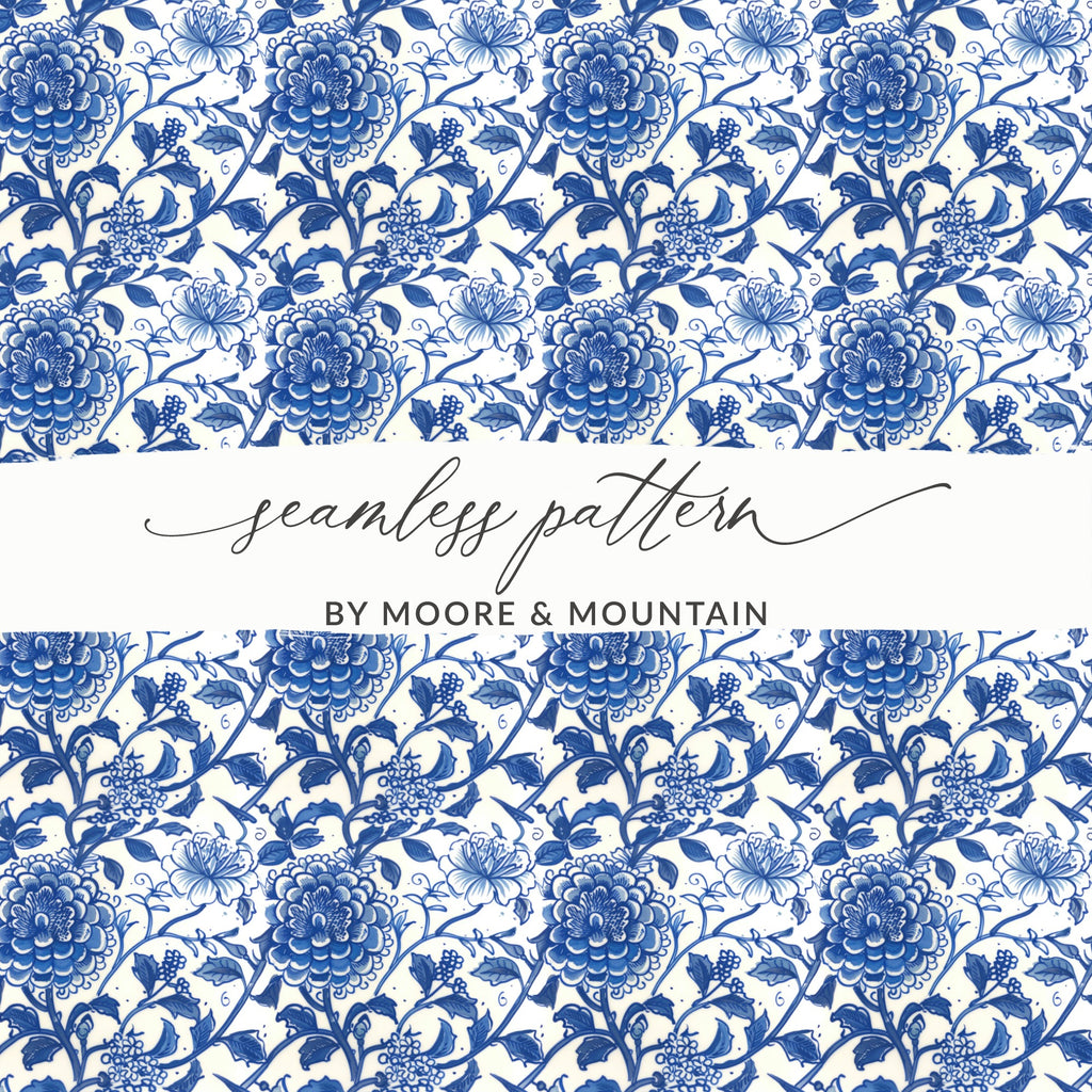 Moore and Mountain Seamless Pattern Design