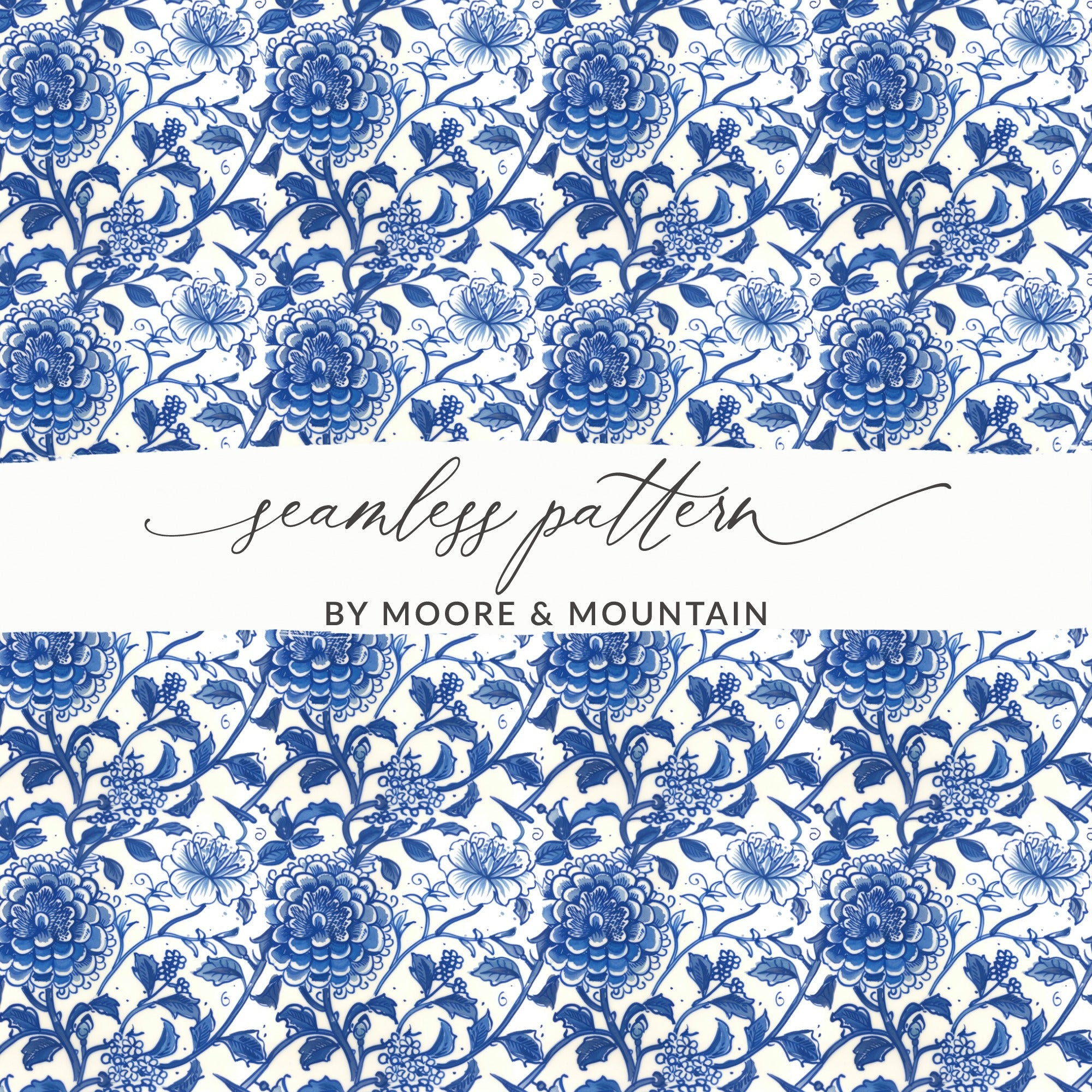 Moore and Mountain Seamless Pattern Design