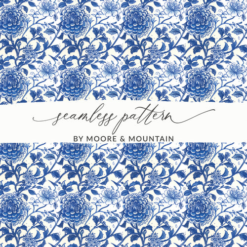 Moore and Mountain Seamless Pattern Design