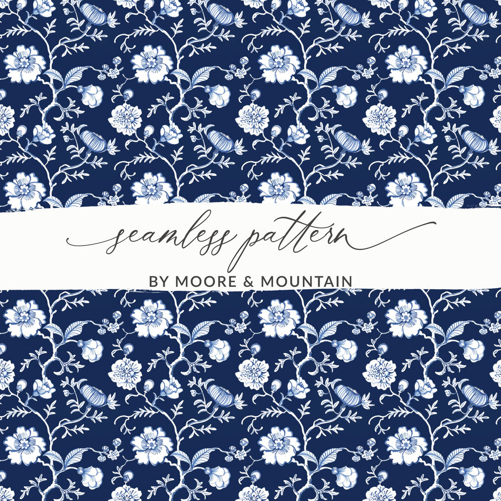 Seamless floral pattern by Moore & Mountain design
