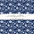 Seamless floral pattern by Moore & Mountain design