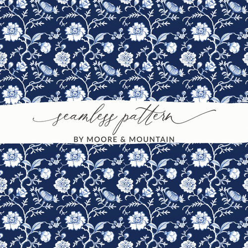 Seamless floral pattern by Moore & Mountain design