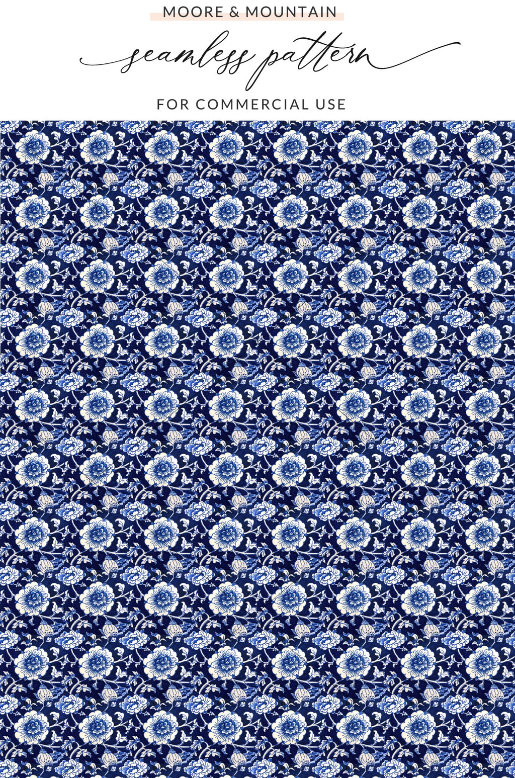 Moore Mountain Seamless Pattern for Commercial Use
