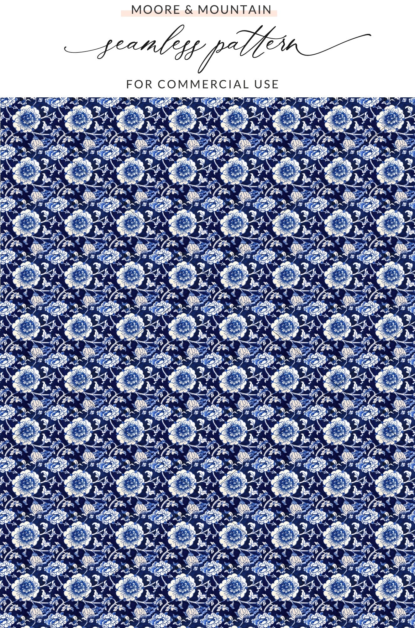 Moore Mountain Seamless Pattern for Commercial Use