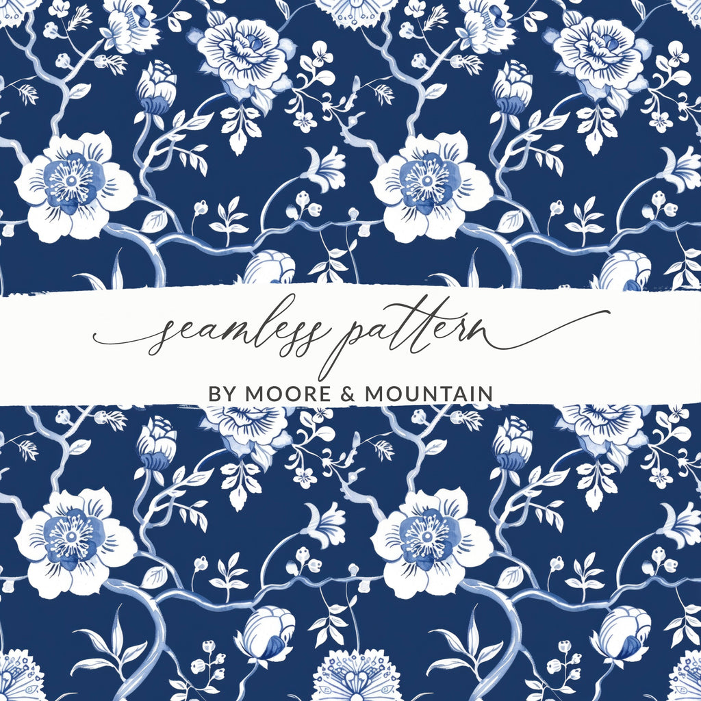 Seamless Pattern by Moore and Mountain floral design