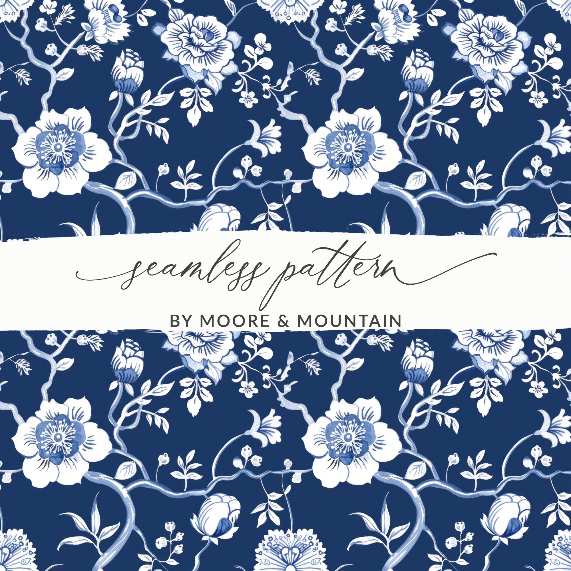 Seamless Pattern by Moore and Mountain floral design