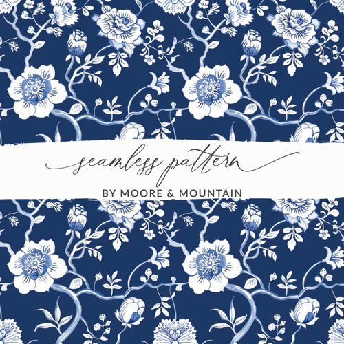 Seamless Pattern by Moore and Mountain floral design