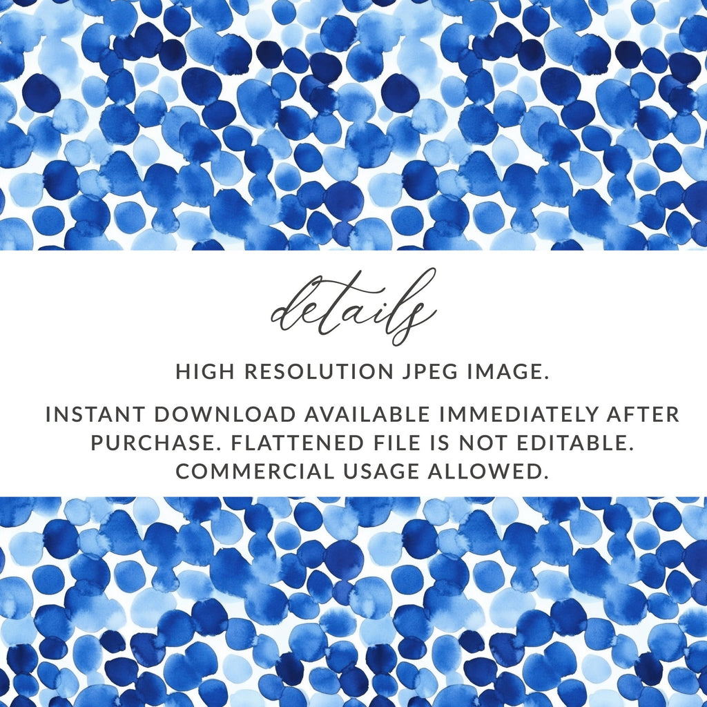 Blue Shibori Seamless Watercolor Geometric Pattern, Indigo Ink Digital Paper, Modern Indigo Texture, Fabric Design, Scrapbooking Digital - Moore and Mountain
