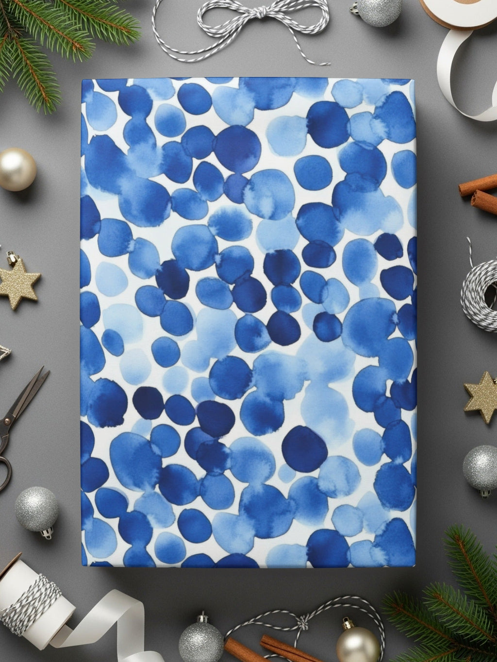 Blue Shibori Seamless Watercolor Geometric Pattern, Indigo Ink Digital Paper, Modern Indigo Texture, Fabric Design, Scrapbooking Digital - Moore and Mountain