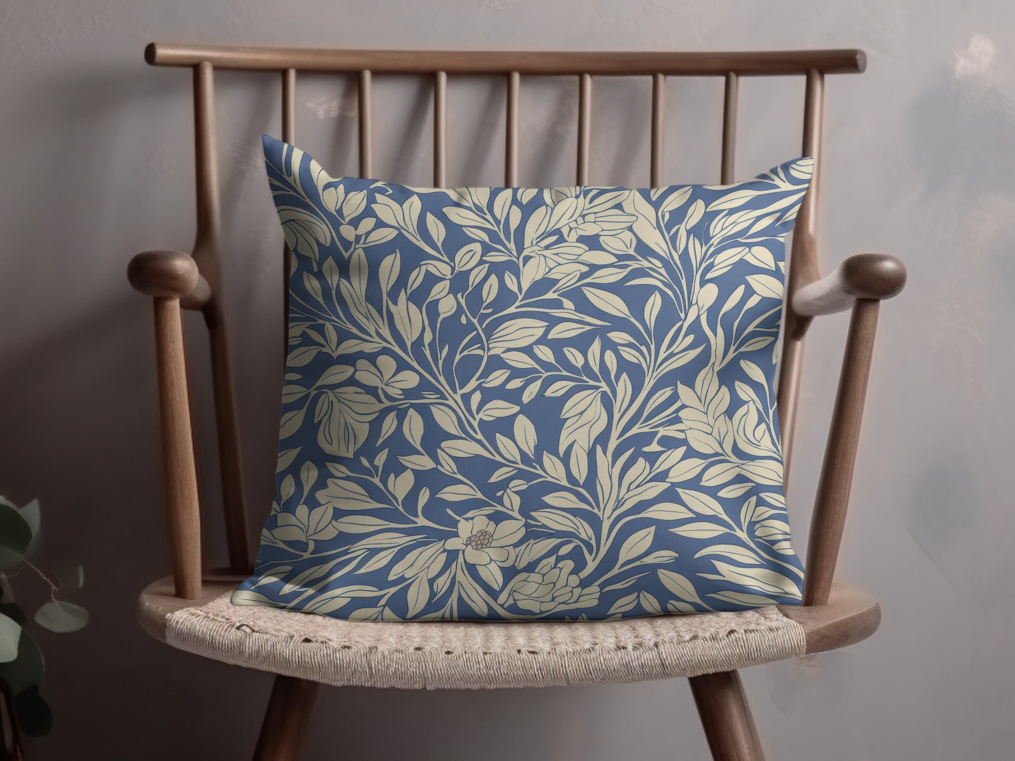 Blue Vines Larkspur William Morris Seamless Background Digital - Moore and Mountain