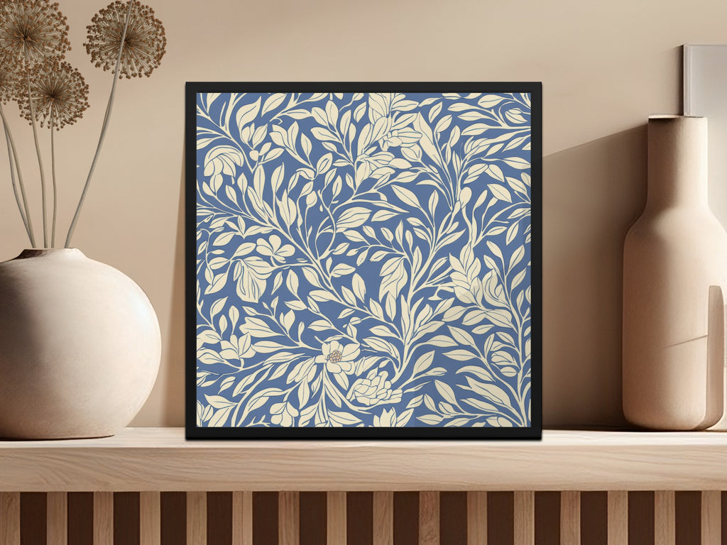 Blue Vines Larkspur William Morris Seamless Background Digital - Moore and Mountain