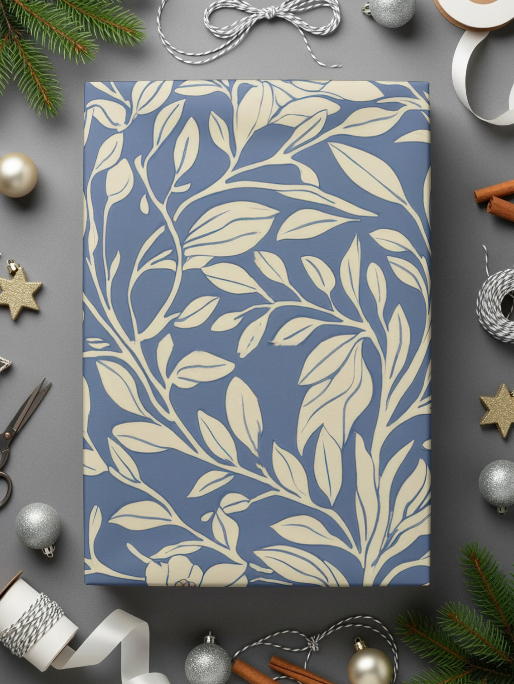 Blue Vines Larkspur William Morris Seamless Background Digital - Moore and Mountain