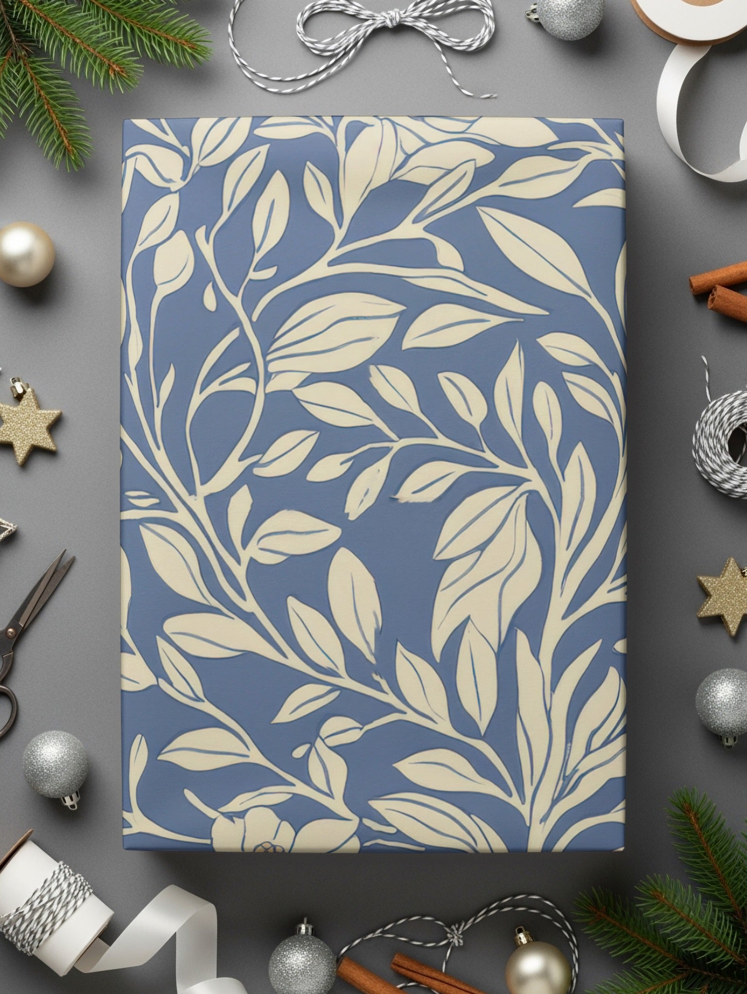 Blue Vines Larkspur William Morris Seamless Background Digital - Moore and Mountain