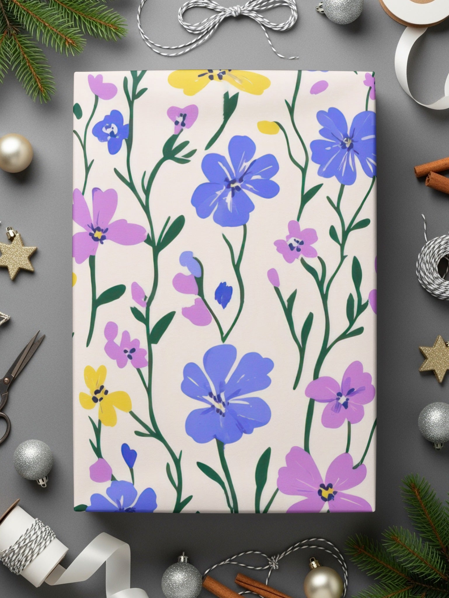 Vibrant Floral Gift Wrap for Beautiful Presents