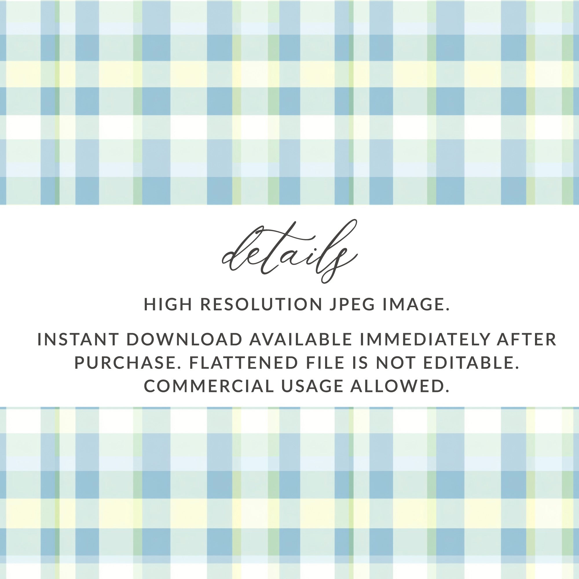 Blue and Green Plaid High Resolution JPEG Image
