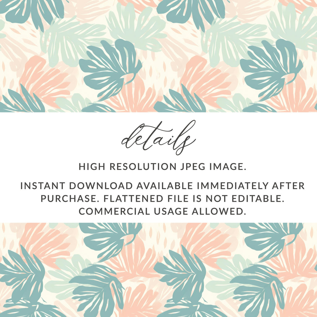 High Resolution Tropical Leaf Pattern Digital Design