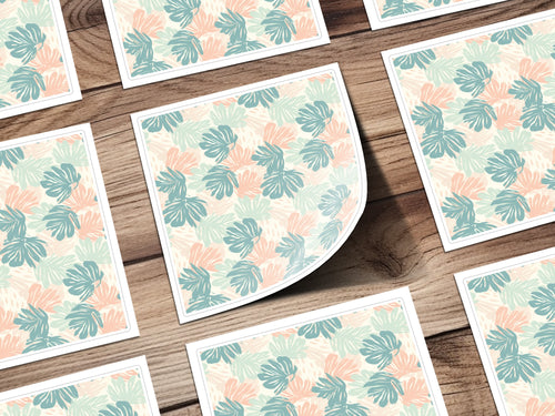 Colorful Leaf Pattern Abstract Art Print Product