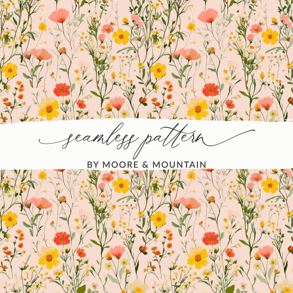 Floral Seamless Pattern by Moore and Mountain Design