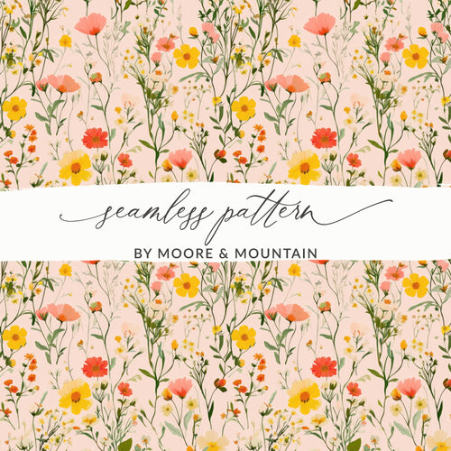 Seamless Floral Pattern by Moore and Mountain Design
