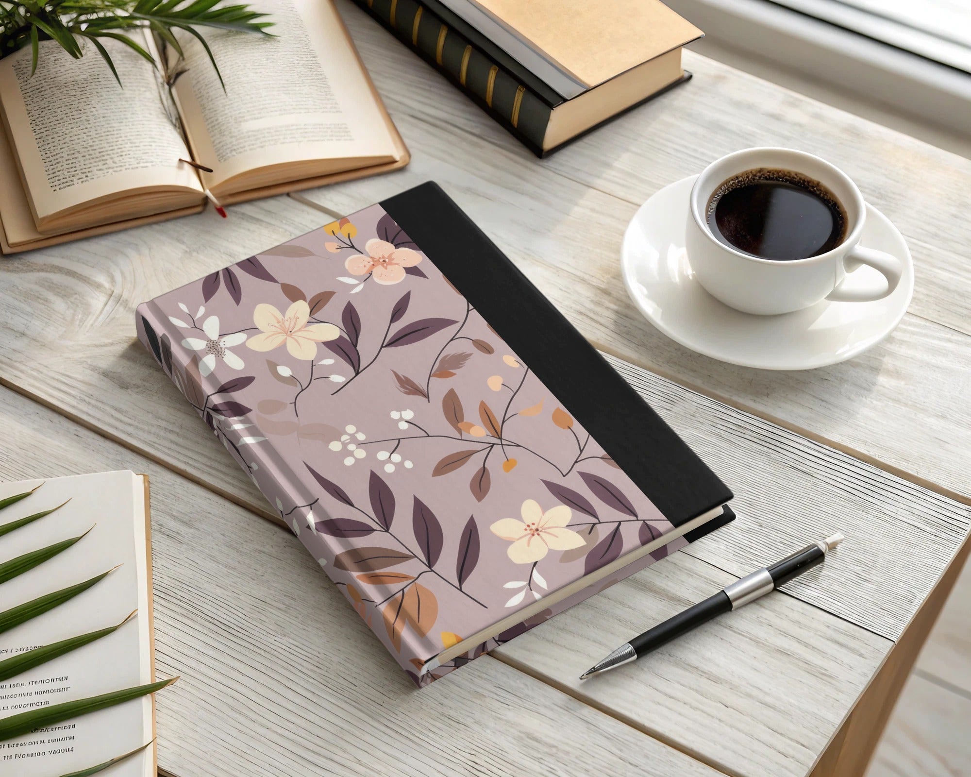 Elegant Floral Hardcover Journal for Daily Writing