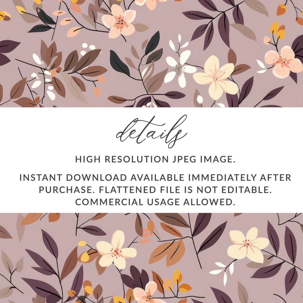 High Resolution Floral JPEG Instant Download File